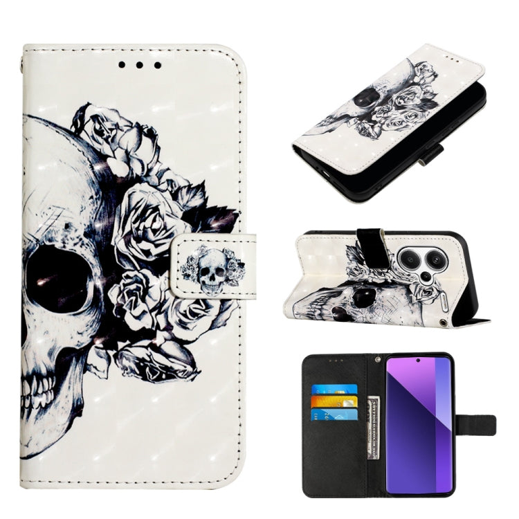 3D Painting Horizontal Flip Leather Phone Case, For Xiaomi Redmi Note 13 Pro+ 5G, For Xiaomi Redmi Note 13 Pro 5G Global