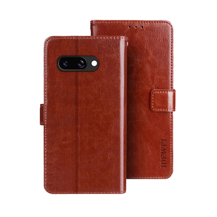 idewei Crazy Horse Texture Leather Phone Case, For Google Pixel 9a, For Google Pixel 8a, For Google Pixel 8 Pro