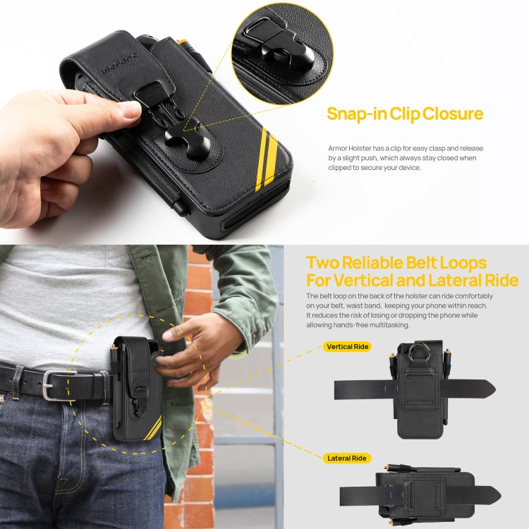 Ulefone Armor Holster Multi-Purpose Phone Pouch Waist Bag, For Ulefone Armor 26 Ultra, For Ulefone Armor 24