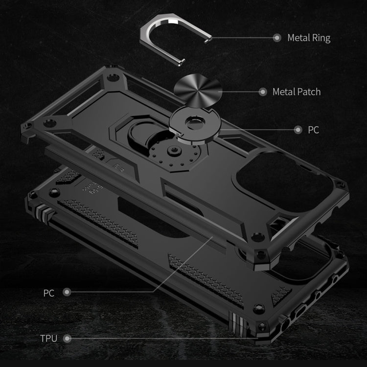 Shockproof TPU + PC Phone Case with Holder, For Xiaomi Poco F5 5G / Redmi Note 12 Turbo 5G