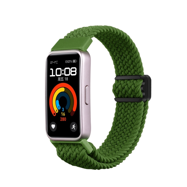 xDfind Magnetic Buckle Nylon Braid Watch Band, For Huawei Band 10 / 9 / 8