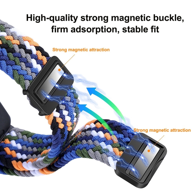 xDfind Magnetic Buckle Nylon Braid Watch Band, For Huawei Band 10 / 9 / 8