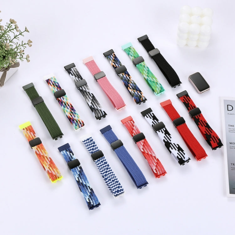 xDfind Magnetic Buckle Nylon Braid Watch Band, For Huawei Band 10 / 9 / 8
