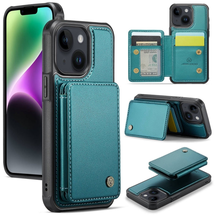 JEEHOOD J05 Business Magnetic Style RFID Leather Phone Case, For iPhone 14, For iPhone 14 Pro, For iPhone 14 Pro Max, For iPhone 13 Pro Max
