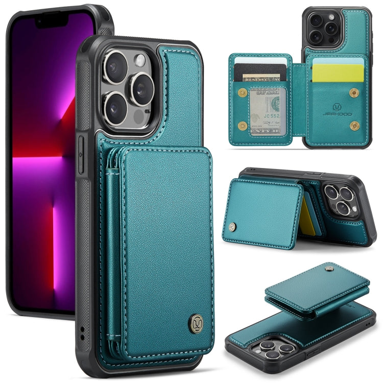JEEHOOD J05 Business Magnetic Style RFID Leather Phone Case, For iPhone 14, For iPhone 14 Pro, For iPhone 14 Pro Max, For iPhone 13 Pro Max