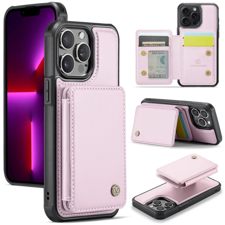 JEEHOOD J05 Business Magnetic Style RFID Leather Phone Case, For iPhone 14, For iPhone 14 Pro, For iPhone 14 Pro Max, For iPhone 13 Pro Max