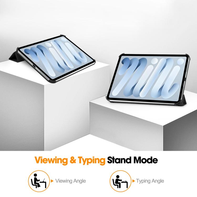 Custer Pure Color 3-Fold Holder Smart Leather Tablet Case, For iPad Air 13 2026 / 2025 / 2024, For iPad Pro 13 2025 / 2024