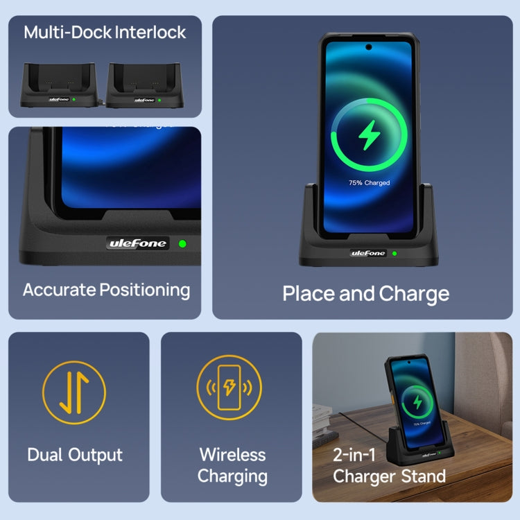 Ulefone UAS22 33W Desk Charging Dock For Armor 26 Ultra, For Armor 26 Ultra