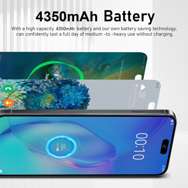 VD1 / i15 Pro Max, 6.8 inch Screen, Face Identification, Android 10.0 MTK6753 Octa Core, Network: 4G, Dual SIM, 3GB+64GB