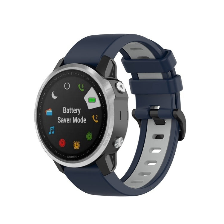 Silicone Two-color Strap, For Garmin Fenix 6