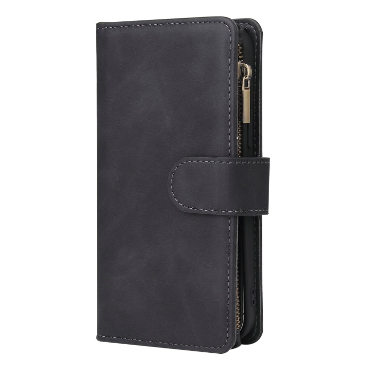 Multifunctional Retro Frosted Horizontal Flip Leather Case with Card Slot & Holder & Zipper Wallet & Photo Frame & Lanyard, For iPhone 12 Pro Max, For iPhone 12 / 12 Pro, For iPhone 12 mini, For Samsung Galaxy A11