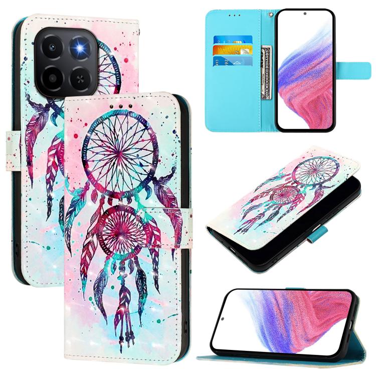 3D Painting Horizontal Flip Leather Phone Case, For Honor Magic8, For Honor X6c 4G, For Honor GT