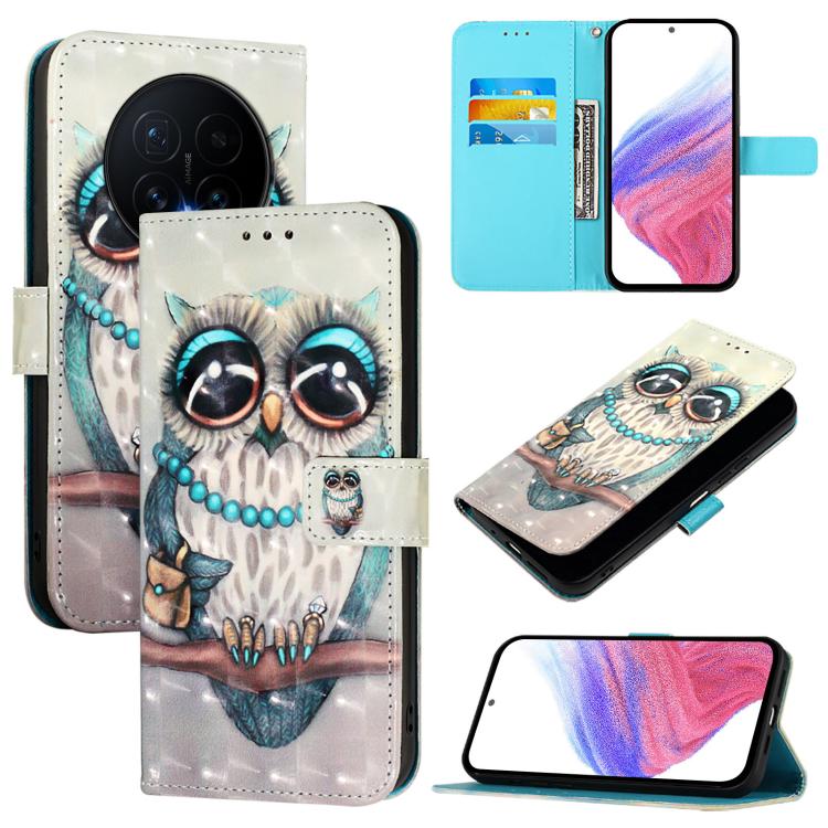 3D Painting Horizontal Flip Leather Phone Case, For Honor Magic8, For Honor X6c 4G, For Honor GT