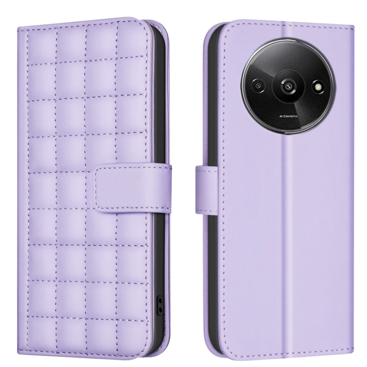 Square Texture Leather Phone Case, For Redmi Note 14 Pro 4G, For Redmi Note 14 4G 163.25mm, For Redmi A3, For Redmi Note 13 Pro 4G Global