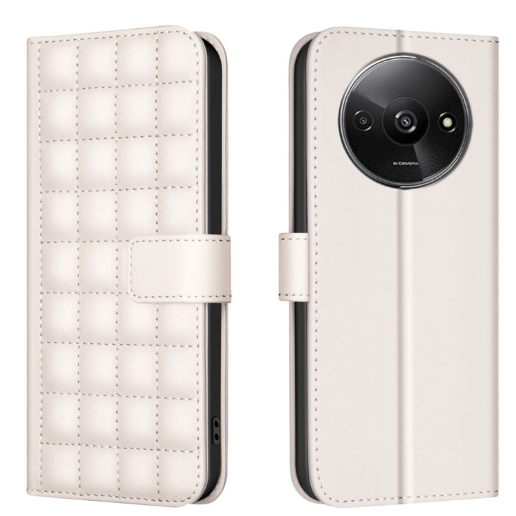 Square Texture Leather Phone Case, For Redmi Note 14 Pro 4G, For Redmi Note 14 4G 163.25mm, For Redmi A3, For Redmi Note 13 Pro 4G Global