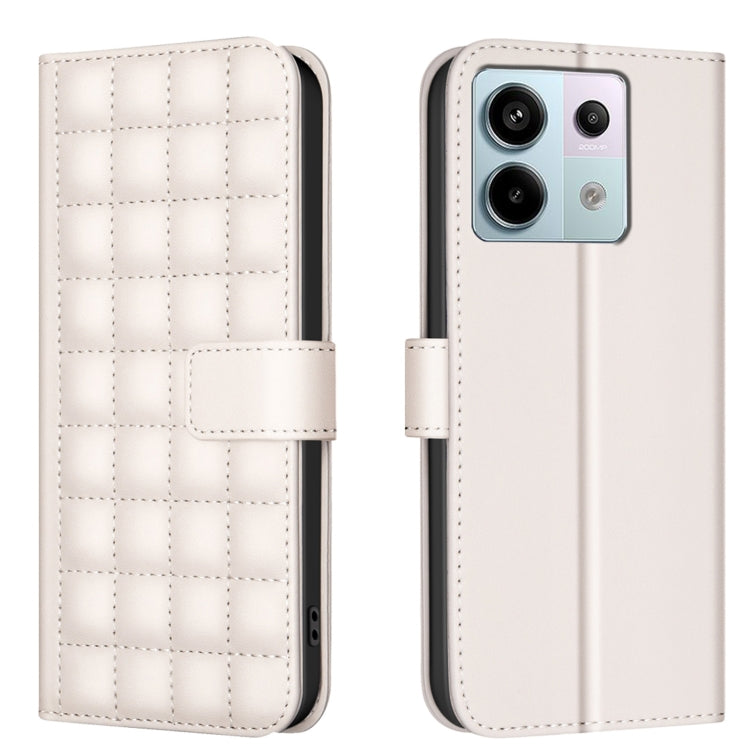 Square Texture Leather Phone Case, For Redmi Note 14 Pro 4G, For Redmi Note 14 4G 163.25mm, For Redmi A3, For Redmi Note 13 Pro 4G Global
