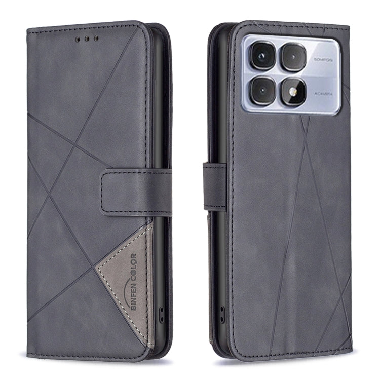 Magnetic Buckle Rhombus Texture Leather Phone Case, For Redmi Note 14 Pro 5G / Note 14 Pro+ 5G, For Redmi 14C 4G, For Redmi K70 Ultra