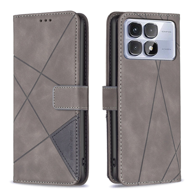 Magnetic Buckle Rhombus Texture Leather Phone Case, For Redmi Note 14 Pro 5G / Note 14 Pro+ 5G, For Redmi 14C 4G, For Redmi K70 Ultra