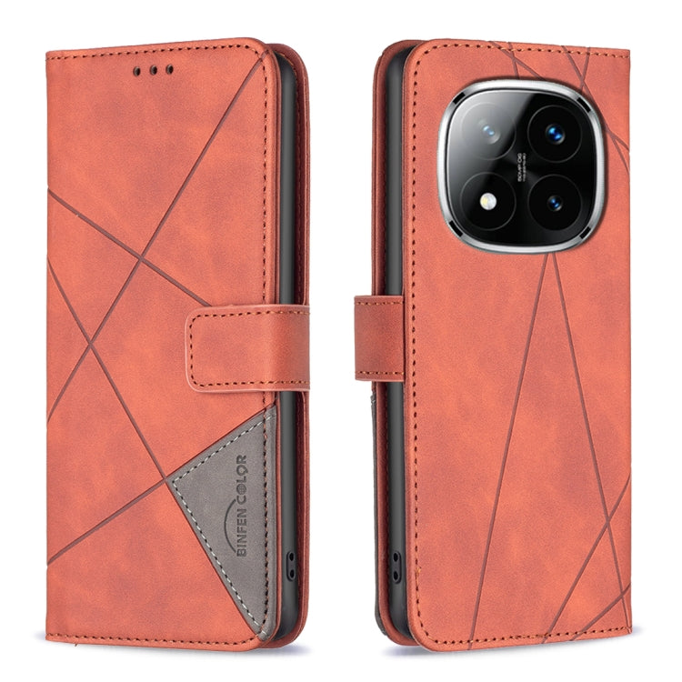 Magnetic Buckle Rhombus Texture Leather Phone Case, For Redmi Note 14 Pro 5G / Note 14 Pro+ 5G, For Redmi 14C 4G, For Redmi K70 Ultra
