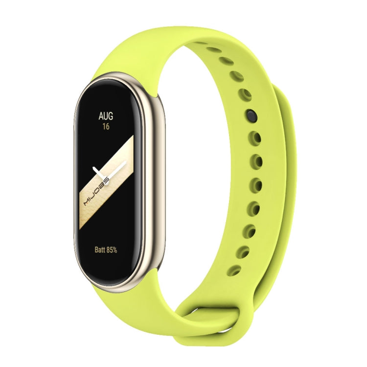 MIJOBS Metal Buckle Solid Color Silicone Watch Band, For Xiaomi Smart Band 9 / 8