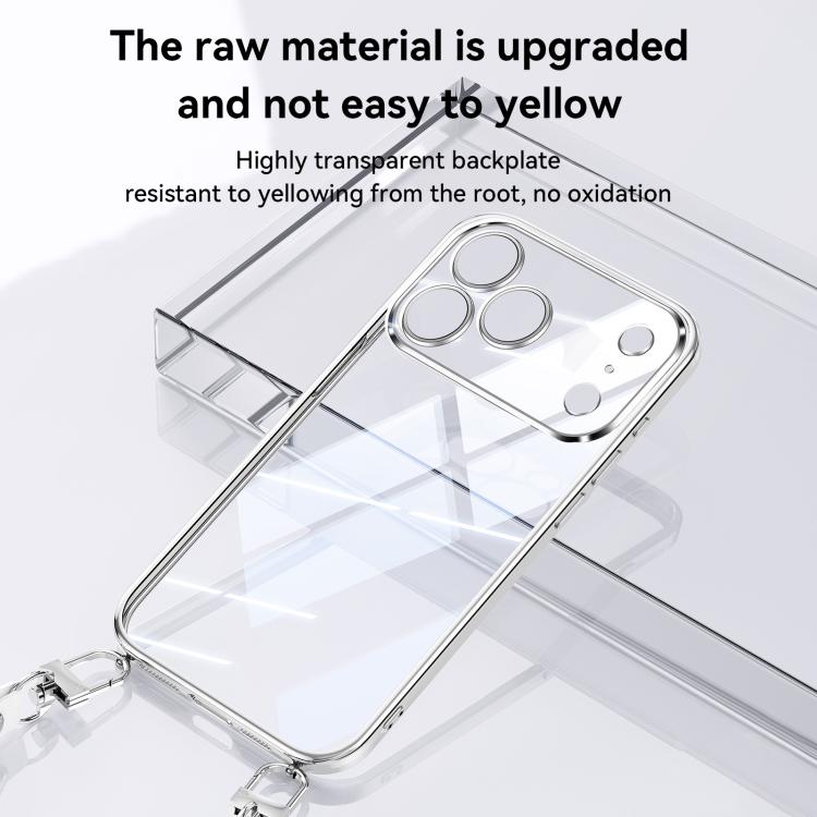 SULADA  Electroplated Clear TPU Soft Frame Phone Case with Wrist Strap, For iPhone 18 Pro, For iPhone 18 Pro Max, For iPhone 17 Pro Max, For iPhone 17 Pro, For iPhone 17, For iPhone Air, For iPhone 16 Pro Max, For iPhone 16 Pro
