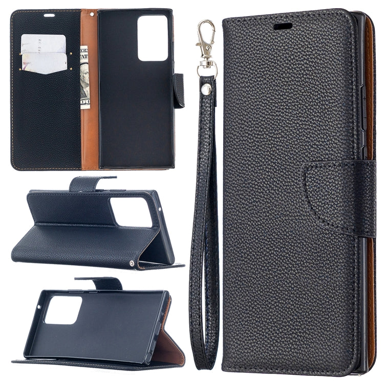 Litchi Texture Pure Color Horizontal Flip Leather Case with Holder & Card Slots & Wallet & Lanyard, For Samsung Galaxy Note20, For Samsung Galaxy Note20 Ultra