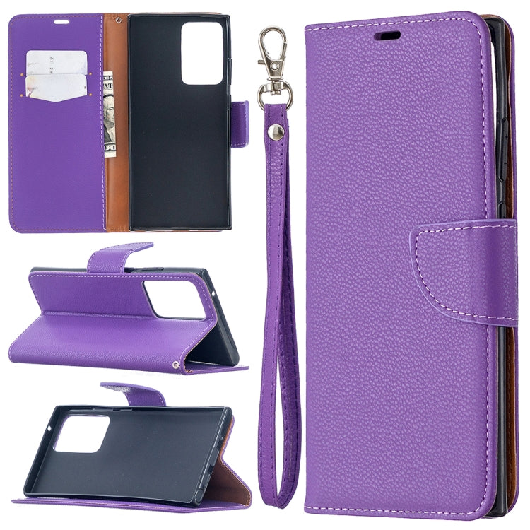 Litchi Texture Pure Color Horizontal Flip Leather Case with Holder & Card Slots & Wallet & Lanyard, For Samsung Galaxy Note20, For Samsung Galaxy Note20 Ultra