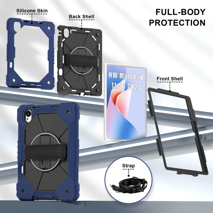 Contrast Color Robot Silicone Hybrid PC Tablet Case, For Huawei MatePad 11.5 S