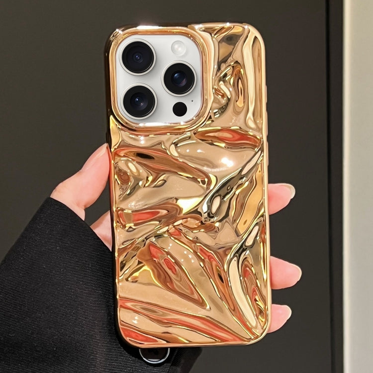 Water Ripple Electroplating Paint TPU Phone Case, For iPhone 16, For iPhone 15 Pro Max