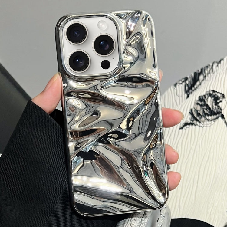 Water Ripple Electroplating Paint TPU Phone Case, For iPhone 16, For iPhone 15 Pro Max