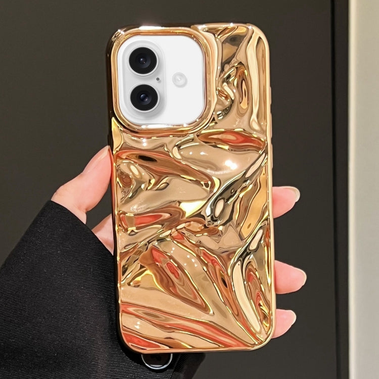 Water Ripple Electroplating Paint TPU Phone Case, For iPhone 16, For iPhone 15 Pro Max
