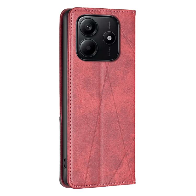 Rhombus Texture Magnetic Leather Phone Case, For Redmi Note 14 4G 163.25mm, For Redmi Note 14 5G, For Redmi Note 14 Pro 5G / Note 14 Pro+ 5G, For Redmi 14C 4G
