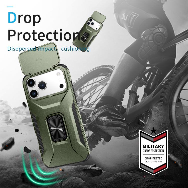 Sliding Camshield Holder Phone Case, For iPhone 17 Pro Max, For iPhone 17 Pro, For iPhone 17