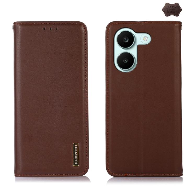KHAZNEH Nappa Top Layer Cowhide Leather Phone Case, For Redmi Note 15 5G Global 164mm, For Redmi K90 Pro Max/Poco F8 Ultra, For Redmi Note 15 Pro 4G Global 163.2mm, For Redmi K90/Poco F8 Pro, For Redmi Note 15 Pro 5G Global 163.6mm, For Redmi 13X
