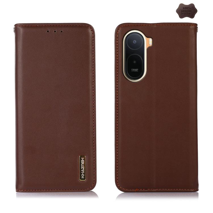 KHAZNEH Nappa Top Layer Cowhide Leather Phone Case, For Redmi Note 15 5G Global 164mm, For Redmi K90 Pro Max/Poco F8 Ultra, For Redmi Note 15 Pro 4G Global 163.2mm, For Redmi K90/Poco F8 Pro, For Redmi Note 15 Pro 5G Global 163.6mm, For Redmi 13X