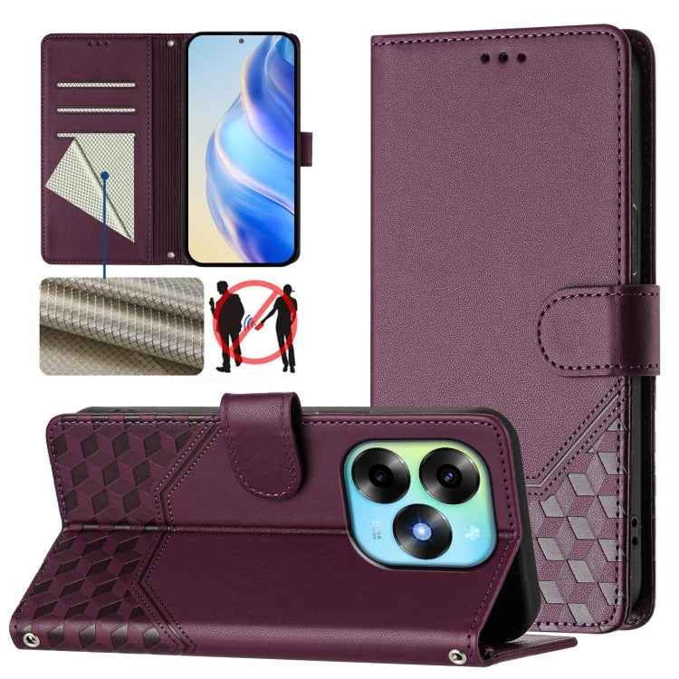 Honeycomb Embossing RFID Leather Phone Case, For itel A60 / A60s, For itel S23+, For itel S23 S665L, For itel S18