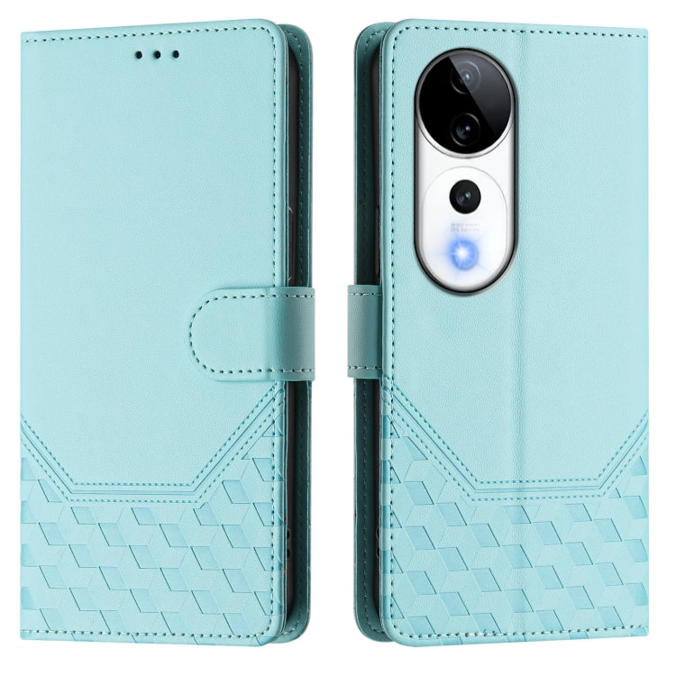 Honeycomb Embossing RFID Leather Phone Case, For vivo S19 Pro, For vivo S19, For vivo Y28 4G, For vivo X100s 5G