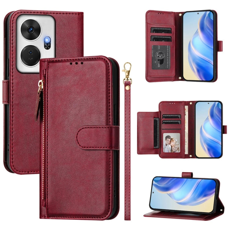 Multi-Card Slots Zipper Wallet Leather Phone Case, For Itel P55+, For Itel P55 4G, For Itel A05s, For Itel A70