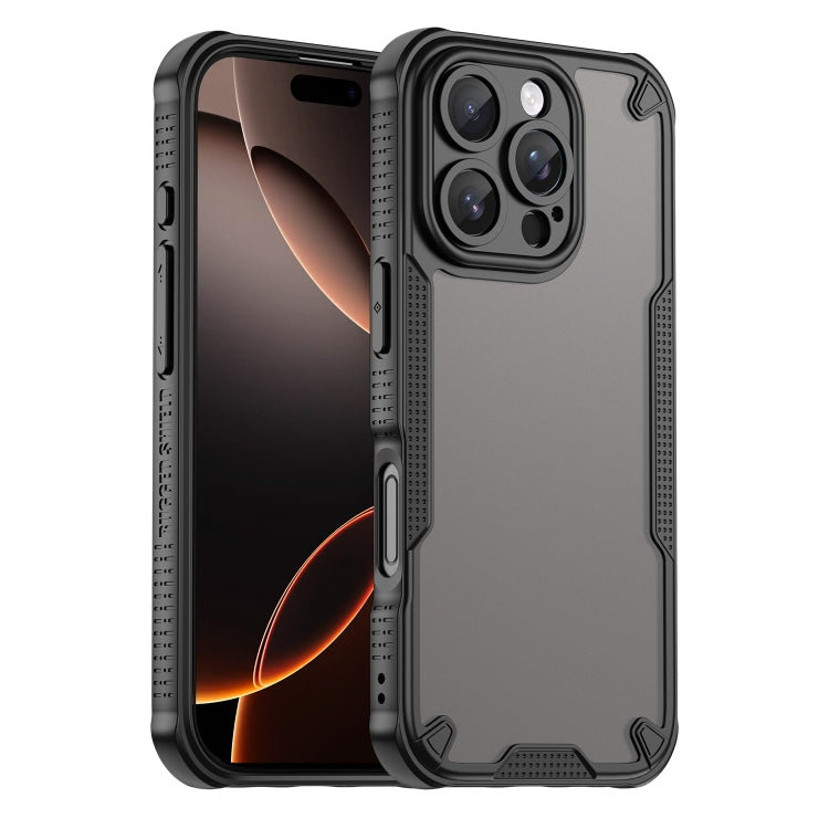 Armor Glaze PC Hybrid TPU Phone Case, For iPhone 16 Pro, For iPhone 16 Plus, For iPhone 16, For iPhone 15 Pro Max