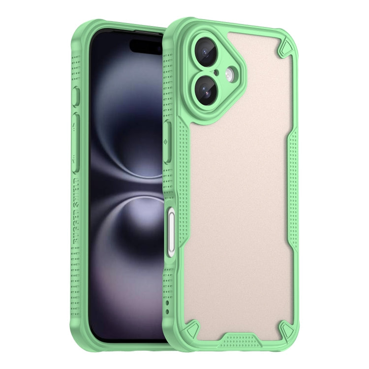Armor Glaze PC Hybrid TPU Phone Case, For iPhone 16 Pro, For iPhone 16 Plus, For iPhone 16, For iPhone 15 Pro Max
