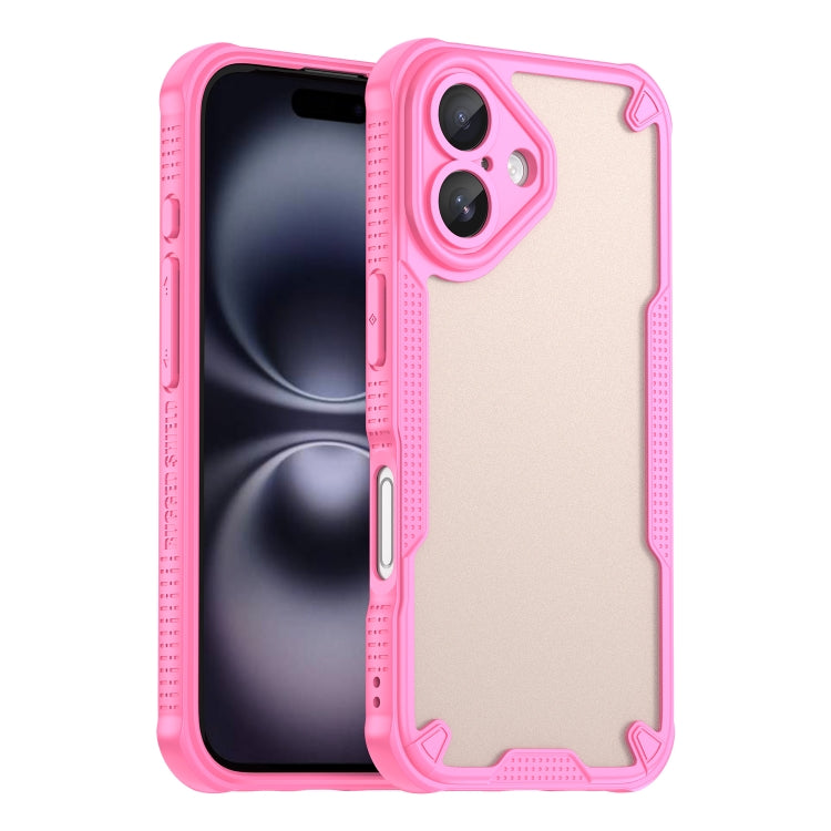 Armor Glaze PC Hybrid TPU Phone Case, For iPhone 16 Pro, For iPhone 16 Plus, For iPhone 16, For iPhone 15 Pro Max