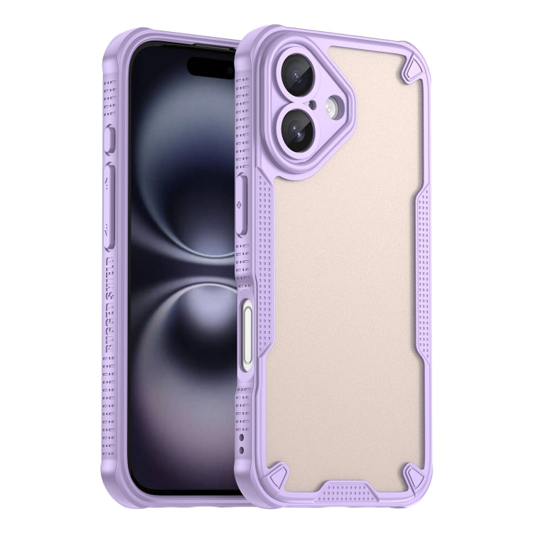 Armor Glaze PC Hybrid TPU Phone Case, For iPhone 16 Pro, For iPhone 16 Plus, For iPhone 16, For iPhone 15 Pro Max