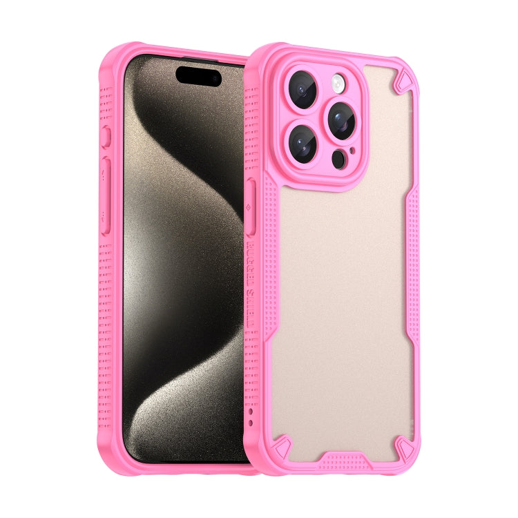 Armor Glaze PC Hybrid TPU Phone Case, For iPhone 16 Pro, For iPhone 16 Plus, For iPhone 16, For iPhone 15 Pro Max