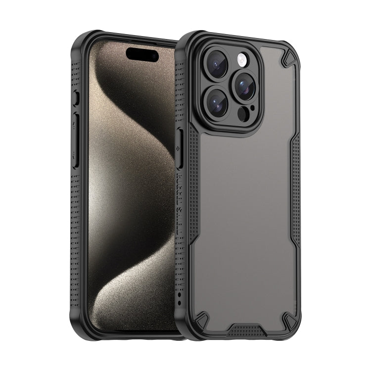 Armor Glaze PC Hybrid TPU Phone Case, For iPhone 16 Pro, For iPhone 16 Plus, For iPhone 16, For iPhone 15 Pro Max