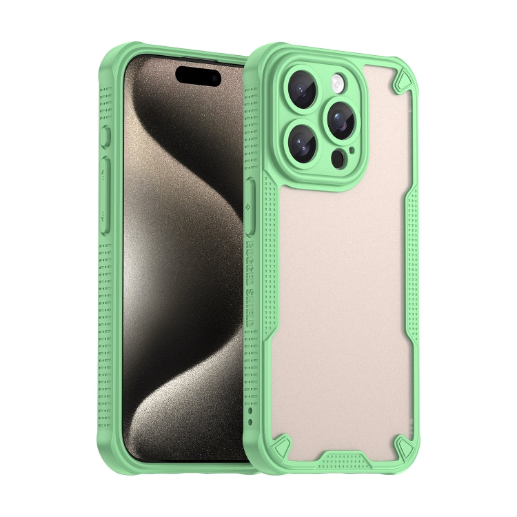 Armor Glaze PC Hybrid TPU Phone Case, For iPhone 16 Pro, For iPhone 16 Plus, For iPhone 16, For iPhone 15 Pro Max
