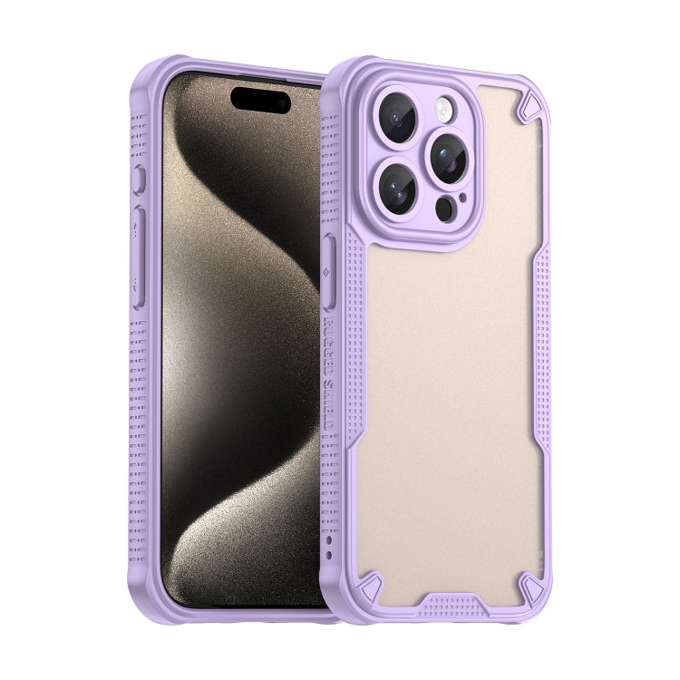 Armor Glaze PC Hybrid TPU Phone Case, For iPhone 16 Pro, For iPhone 16 Plus, For iPhone 16, For iPhone 15 Pro Max