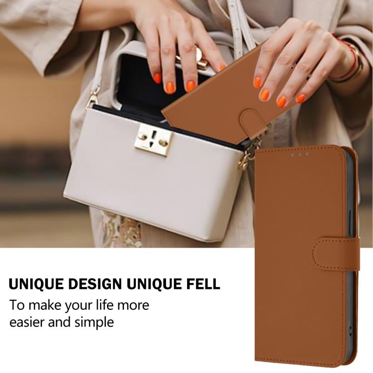 Skin Feel Solid Color Leather Phone Case with Lanyard, For Honor 600 Global / 600 Pro Global