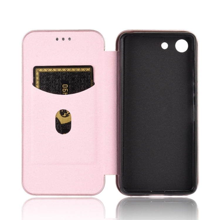 Carbon Fiber Texture Magnetic Horizontal Flip TPU + PC + PU Leather Case with Card Slot, For Sony Xperia Ace, For Sony Xperia 1 II, For Sony Xperia 1, For Sony Xperia 5