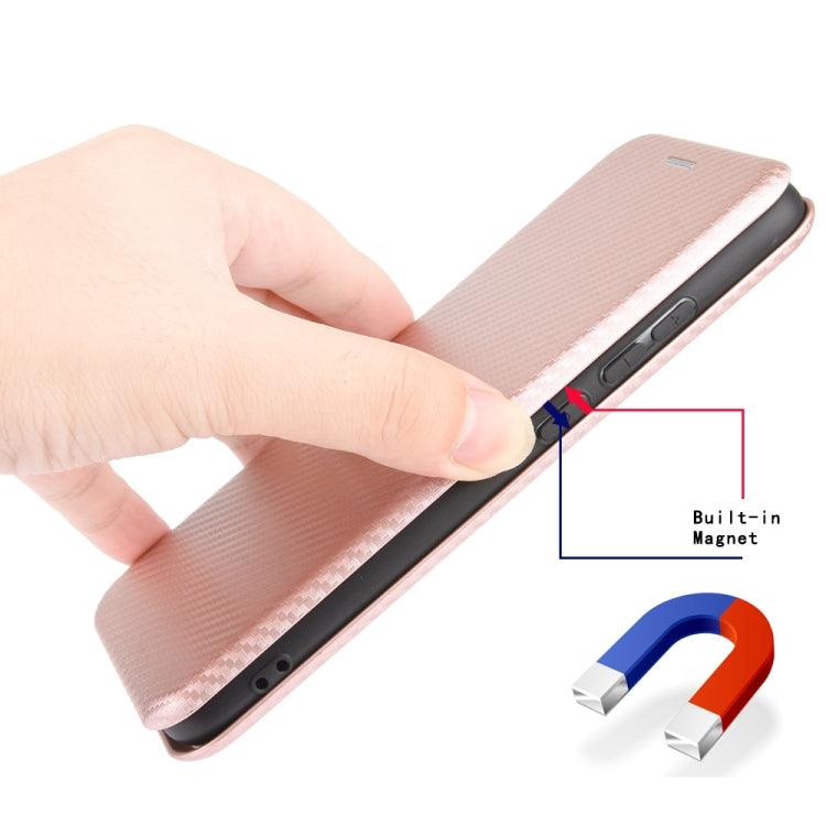 Carbon Fiber Texture Magnetic Horizontal Flip TPU + PC + PU Leather Case with Card Slot, For Nokia 2.3, For Nokia 7.2 & 6.2, For TCL 10 Pro, For TCL 10 Lite