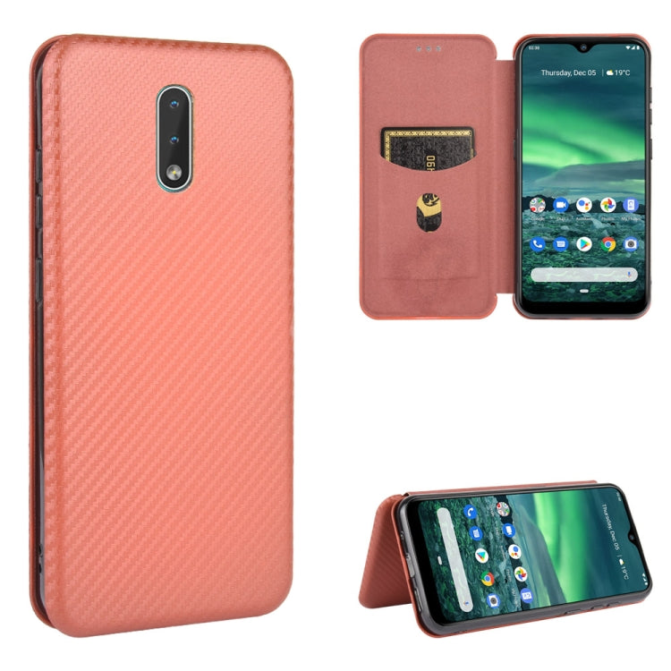 Carbon Fiber Texture Magnetic Horizontal Flip TPU + PC + PU Leather Case with Card Slot, For Nokia 2.3, For Nokia 7.2 & 6.2, For TCL 10 Pro, For TCL 10 Lite